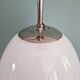 Bauhaus suspension by Philips in white opaline, 1930s.