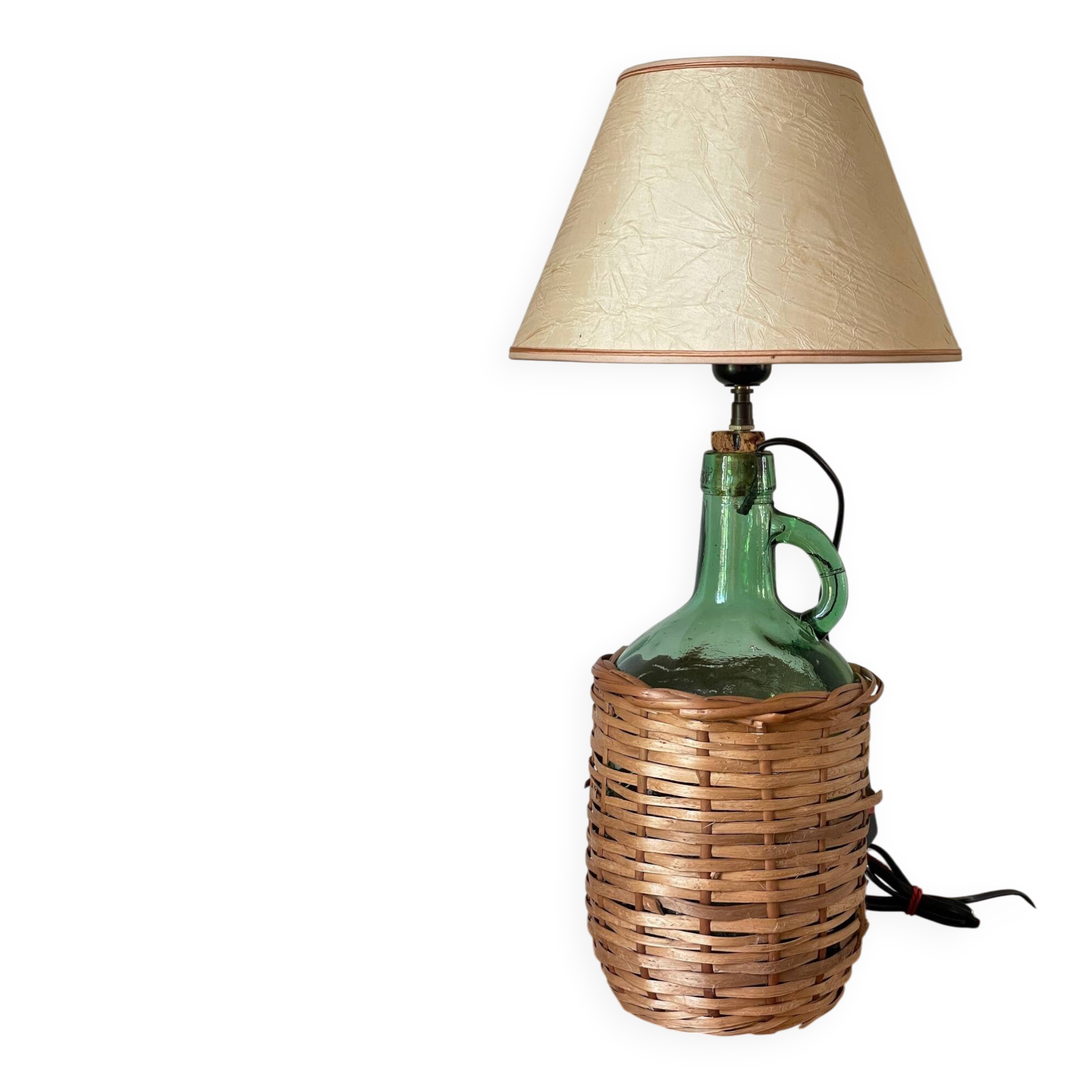 Lampe dame-jeanne vintage