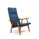 Fauteuil GE-260 en chêne par Hans J. Wegner années 1950