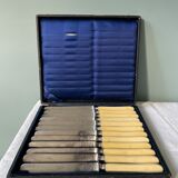 Box of 12 table knives XIXth Napoleon III