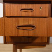Mid-Century Freestanding Teak Kidney Desk, Denmark, 1960s