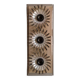 Chromed metal and plexiglass 3-lamp wall light, 1970 design