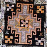 Tapis ancien de prière Baloutche fait main 66x104 cm en laine - 1C1045