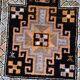 Tapis ancien de prière Baloutche fait main 66x104 cm en laine - 1C1045