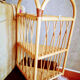 Corner wicker shelf