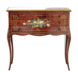 Decorative chest of drawers with floral patterns