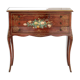 Commode décorative avec des motifs floraux