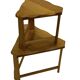 Vintage Scandinavian side tables made of solid wood circa 1970s