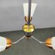 Mid-Century Pendant Light, Copper and Chrome, Czechoslovakia, 1970s