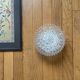 Small vintage wall lamp in antique glass ceiling light diameter 19 cm
