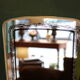 Large 1950s rear-view mirror