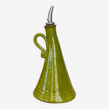 Glazed terracotta oil cruet