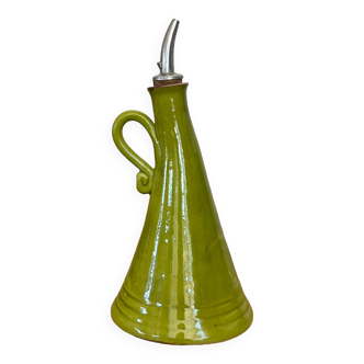 Glazed terracotta oil cruet