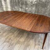 Extendable Scandinavian rosewood table, 1960s