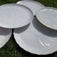 6 dessert plates in Godronnée porcelain from Limoges Bernardaud
