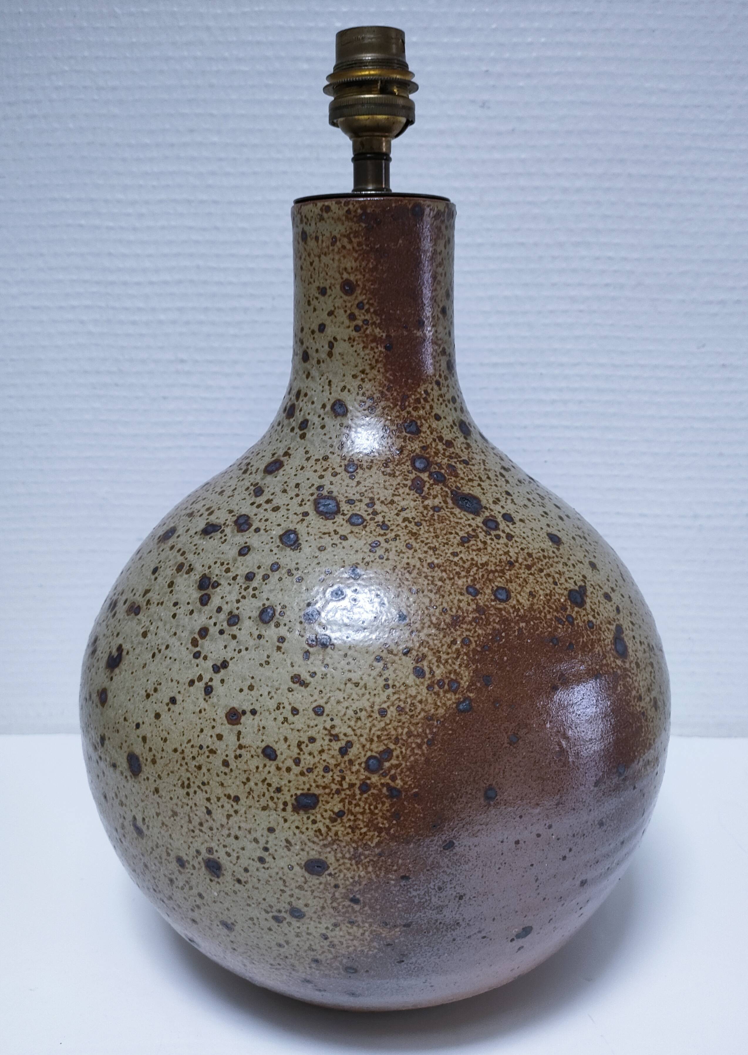 XL pyrite sandstone lamp base H. 34 cm