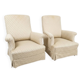 Pair of toad armchairs