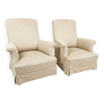 Pair of toad armchairs