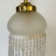 Vintage brass gooseneck wall lamp