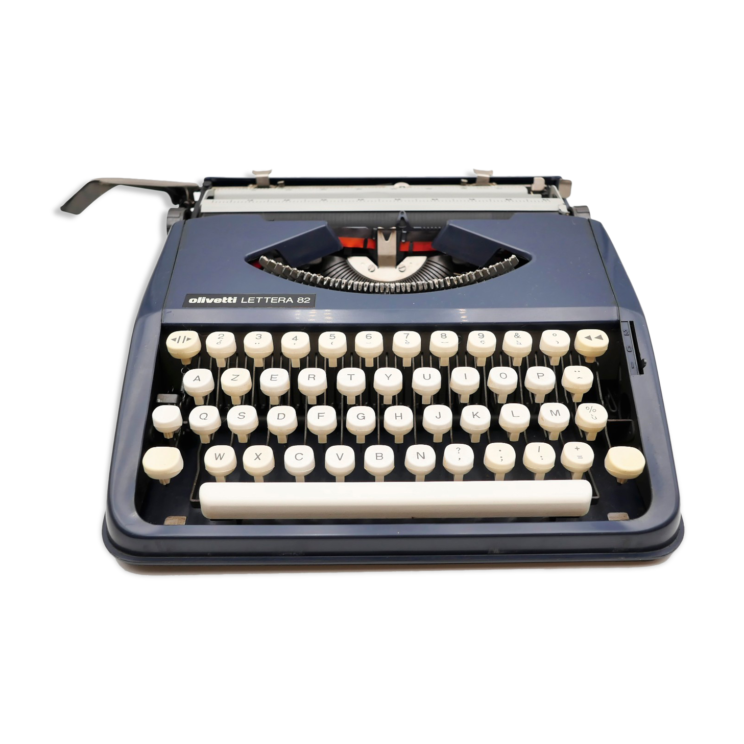 Typewriter Olivetti Lettera 82 Blue revised ribbon new