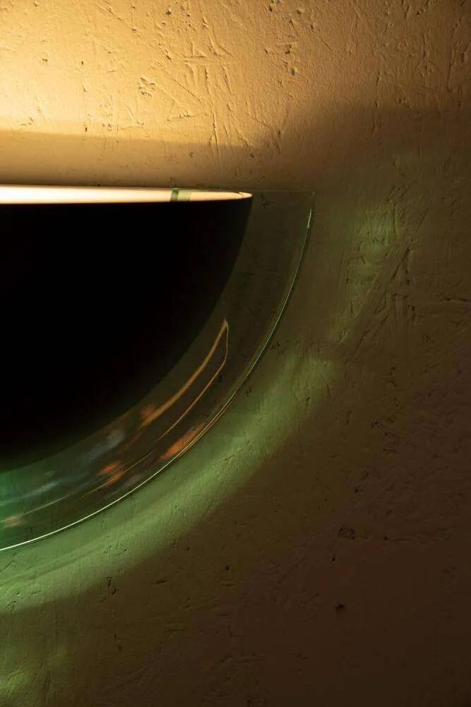 Memphis wall lamp from the 80s, Space Age uplight style.