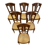 6 Camaret beech chairs