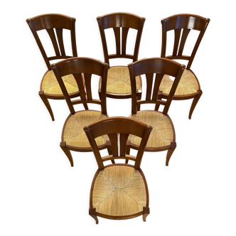 6 Camaret beech chairs