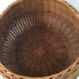 Xxl braided basket in wicker rattan