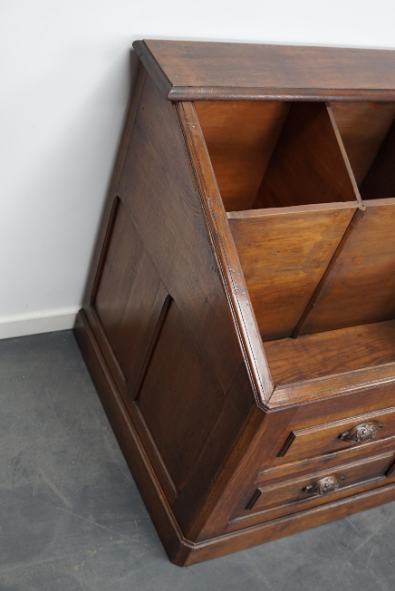 Boutique vitrine ou comptoir en chêne français XIXème siècle