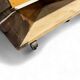 Bar haute vintage en bois / comptoir / meuble bar avec cloche