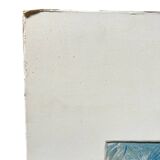 Drawing glued to cardboard