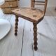 Tabouret tripode vintage