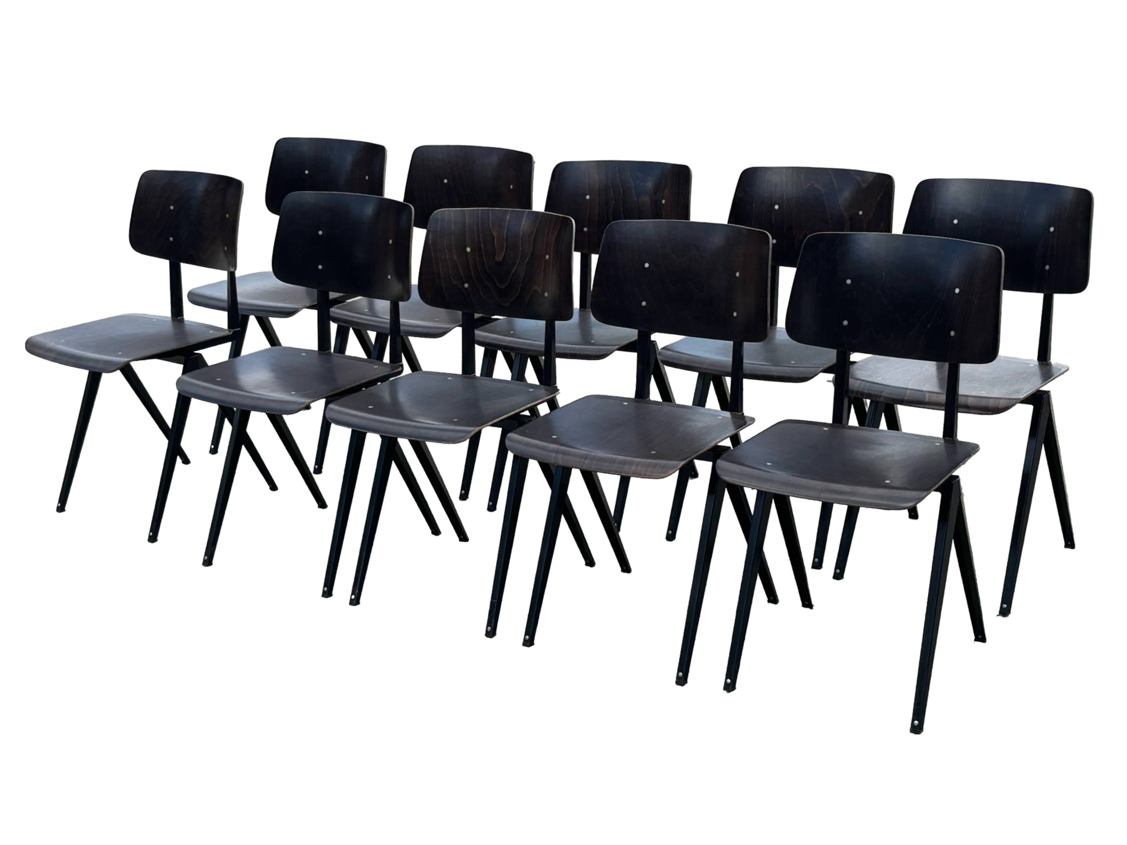 Galvanitas S16 School Chair Dining Chair Design Black Frame