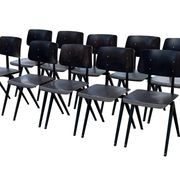 Galvanitas S16 School Chair Dining Chair Design Black Frame