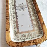 Rectangular porcelain cake dish B and C / Limoges