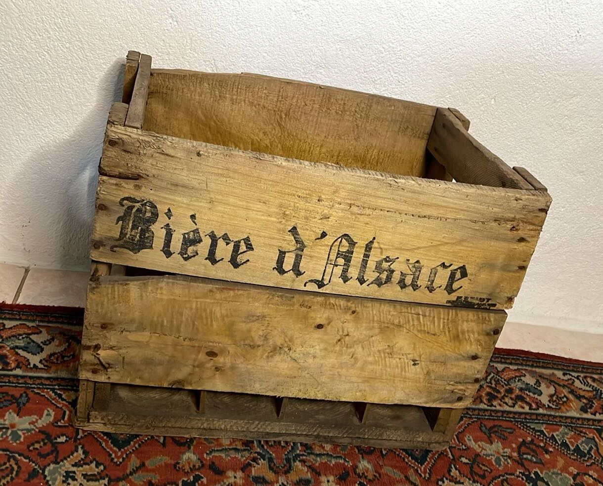 Caisse à bouteilles bière d’alsace