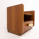Pair of mid-century wooden drawers nightstands, Italy 1950s