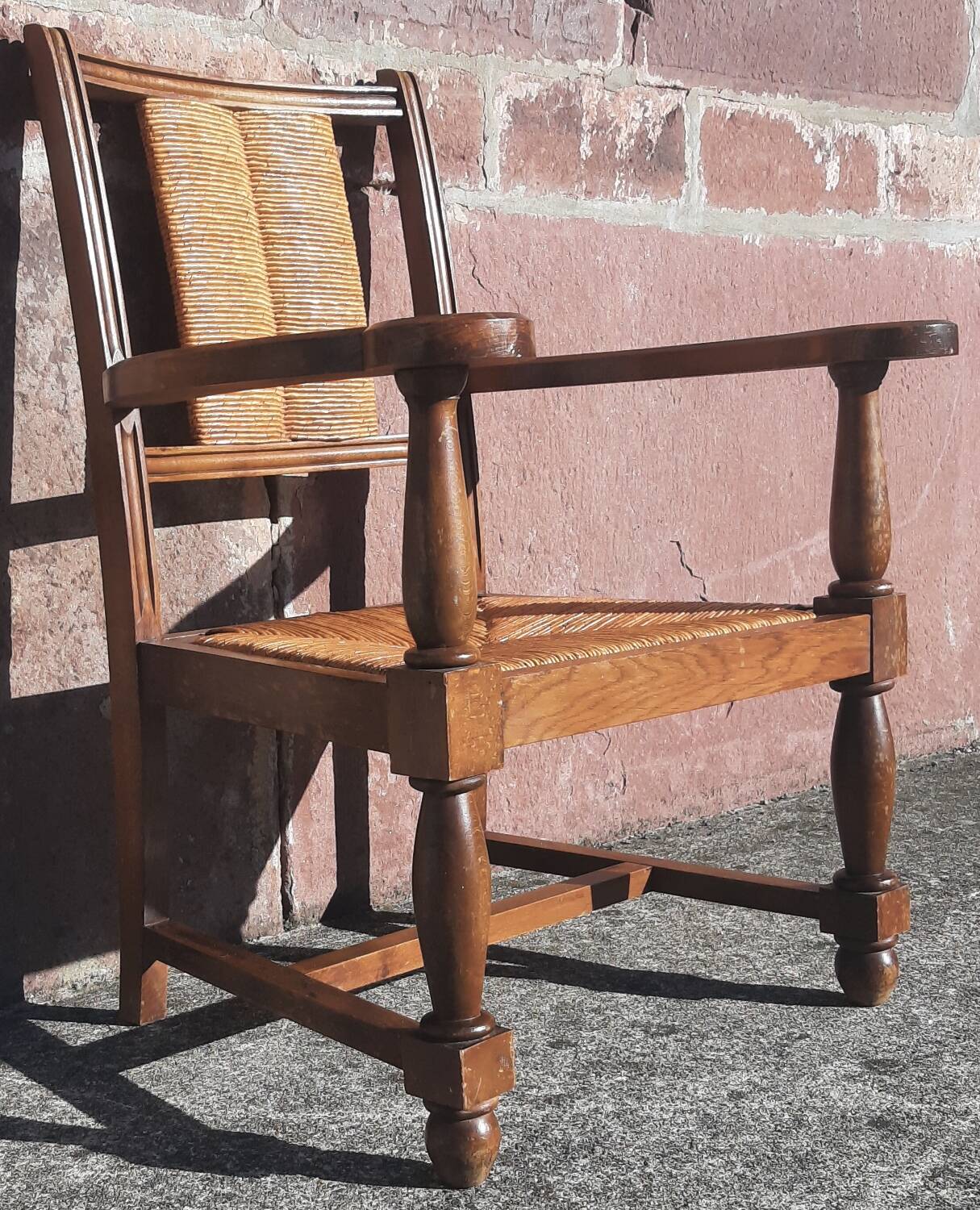 Straw chair (seat and backrest)