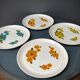 Lotus arcopal 4 vintage plates