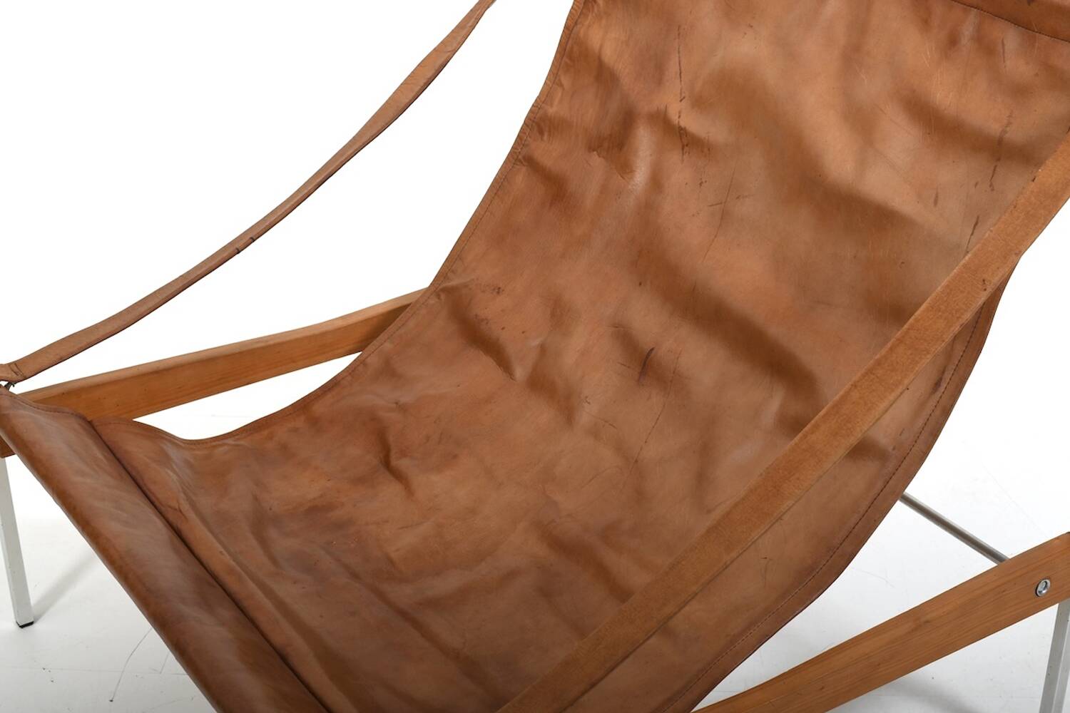 Grand Leather Lounge Chair 'Bequem' by Stig Poulsson c.1970