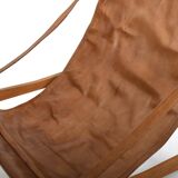 Grand Leather Lounge Chair 'Bequem' by Stig Poulsson c.1970