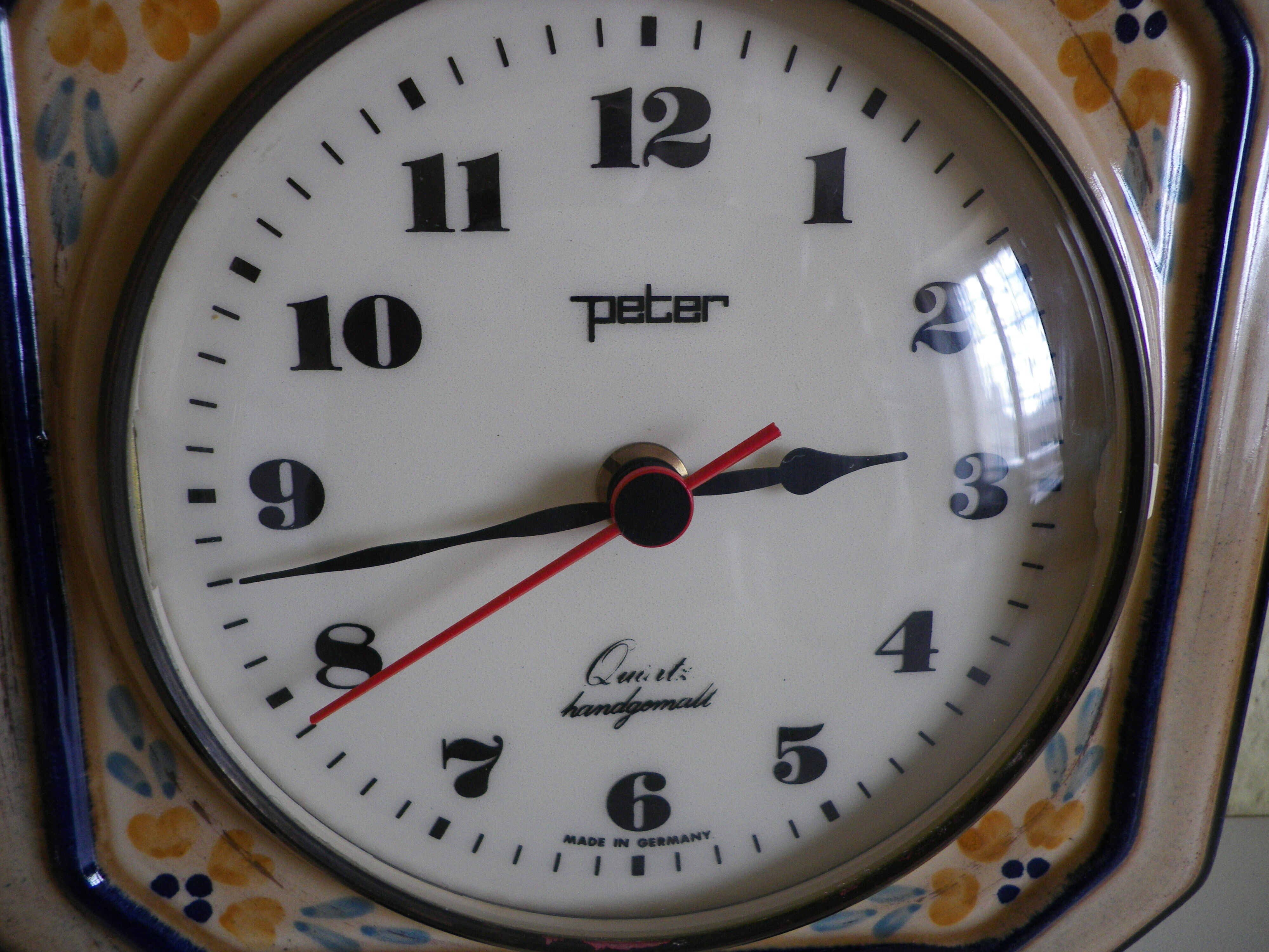 Enamel ceramic pendule/clock - Mark Peter - Germany