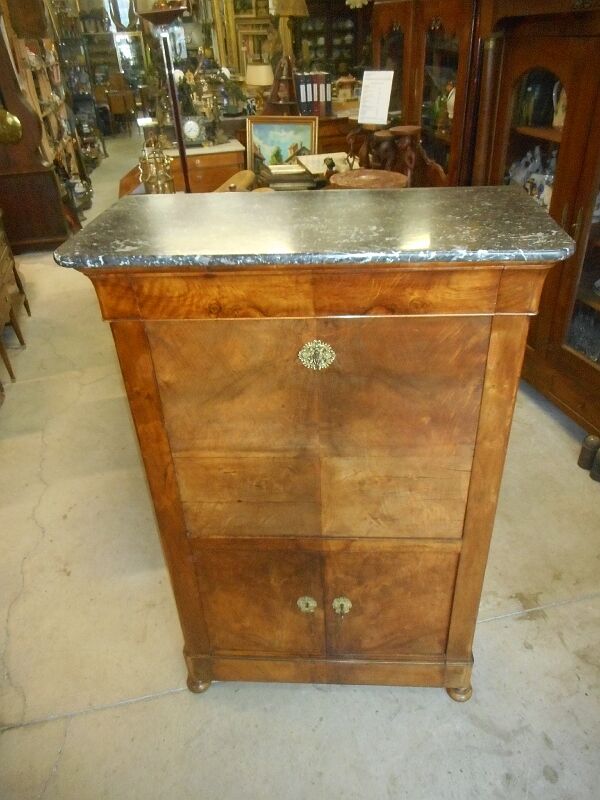 Secretary of the period walnut restoration of the XIXth century