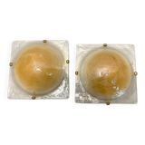 Murano Glass Flushmounts Set of 2