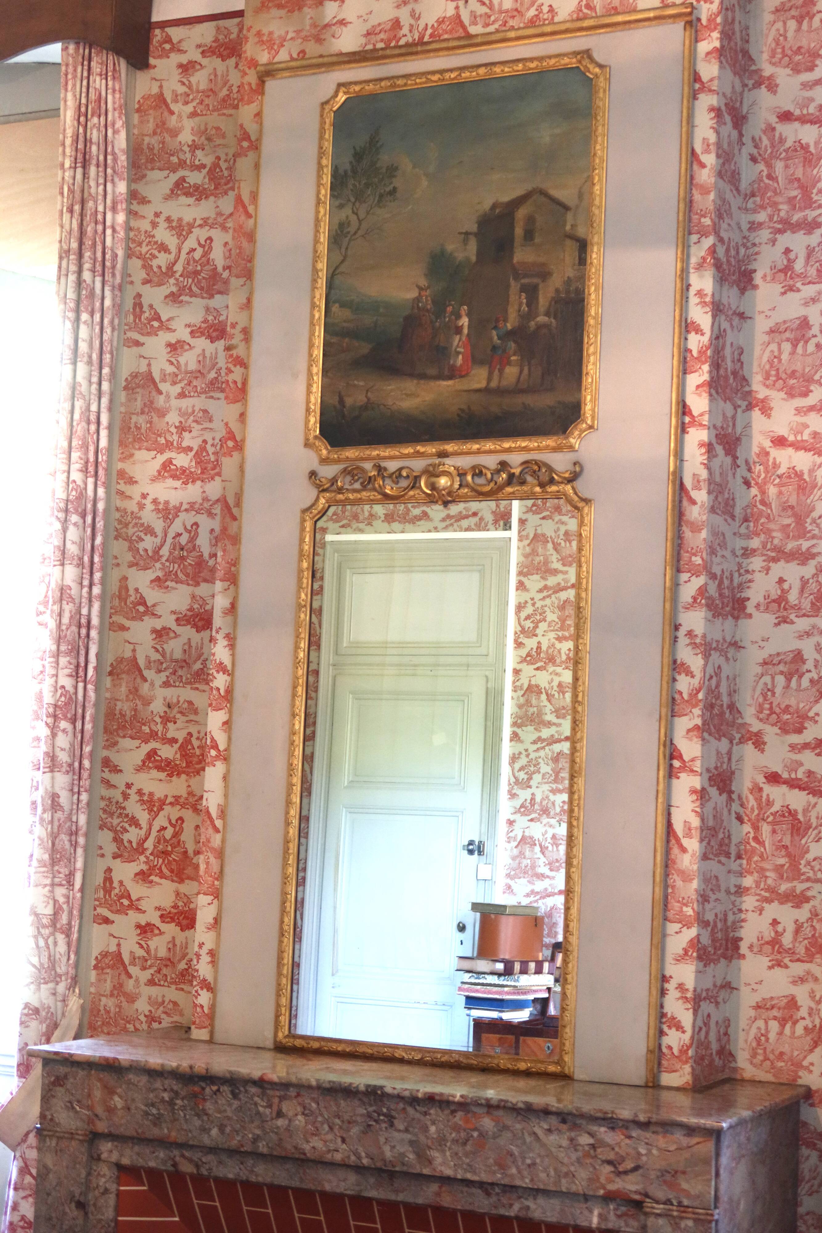 19th century trumeau mirror