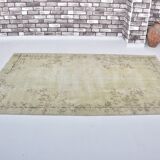 Turkish oushak vintage carpet sku 3158