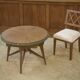 Table de jeux / guéridon en chêne 1940’s