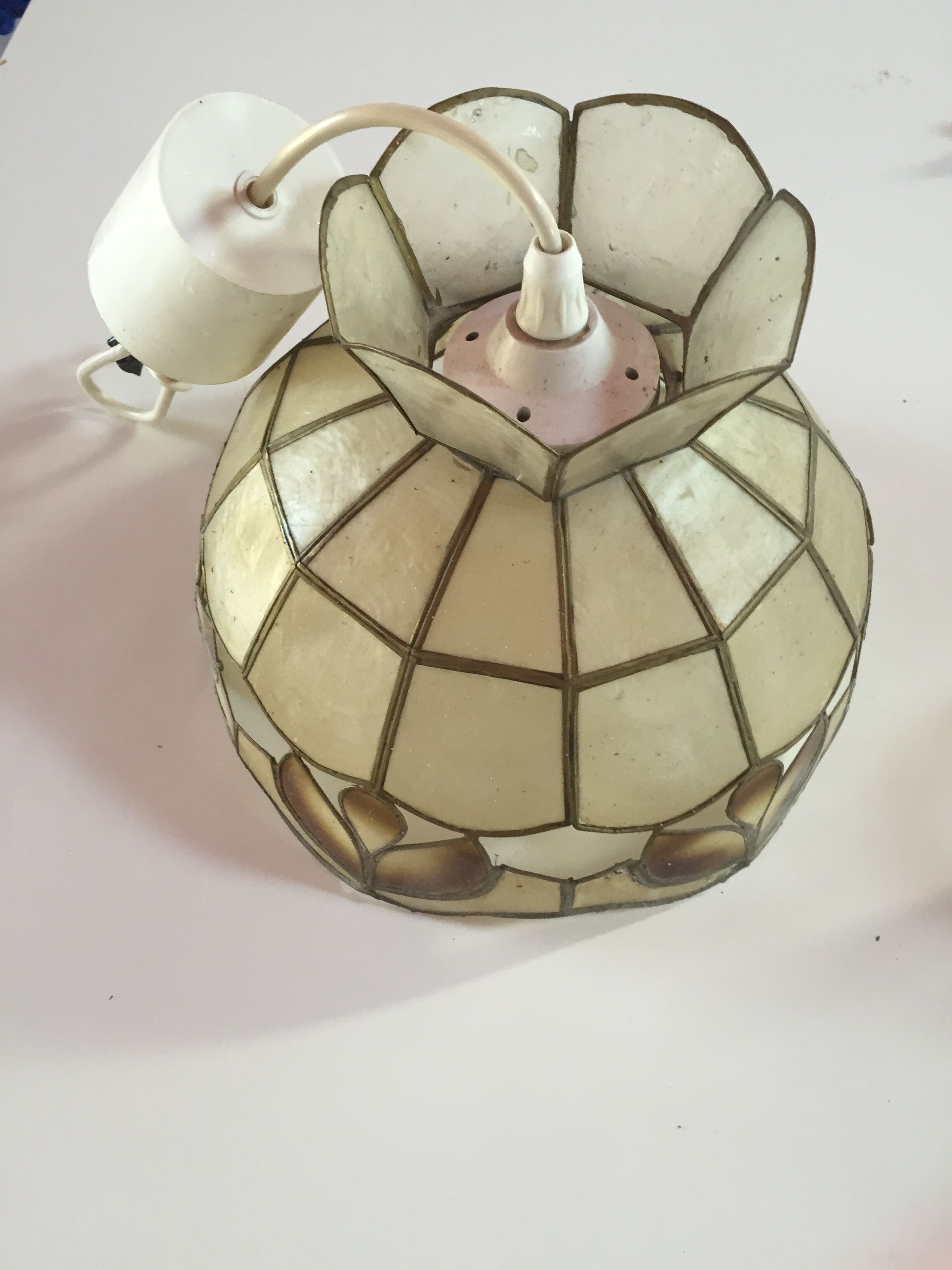 Luminaire suspension vintage Pearl