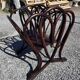 Thonet curved wood magazine rack Art Nouveau