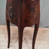 Louis XV style marquette bedside table